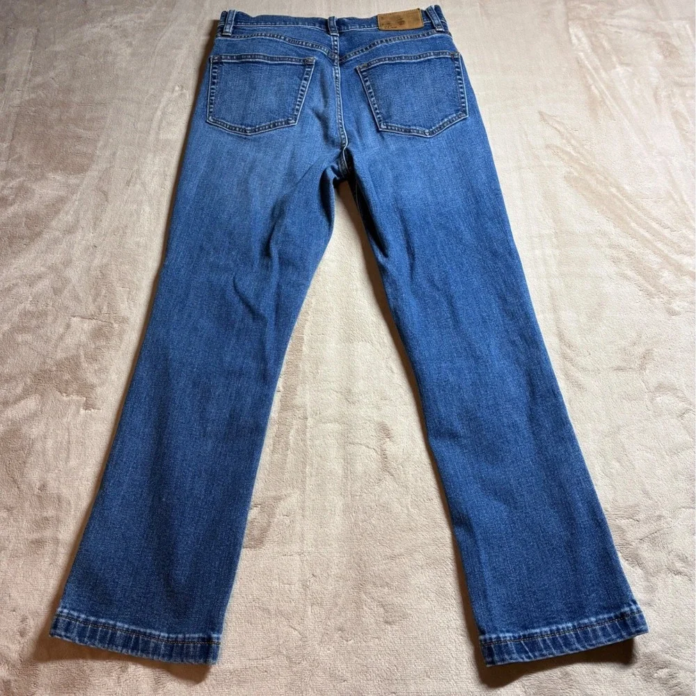 JCrew Billie Demi Boot Crop Jeans 28 Medium Wash High Rise Flare Ankle Denim VTG